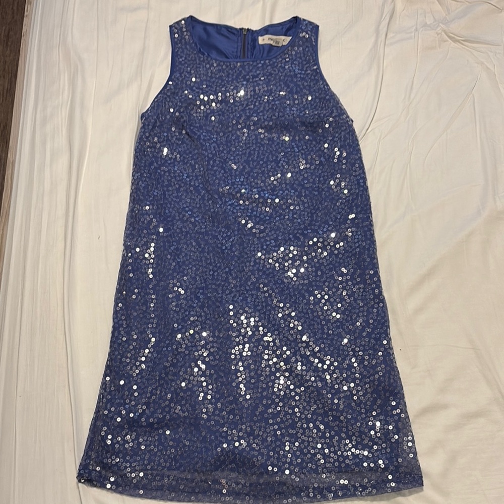 Mac & Jac Sparkling Indigo Sequin dress